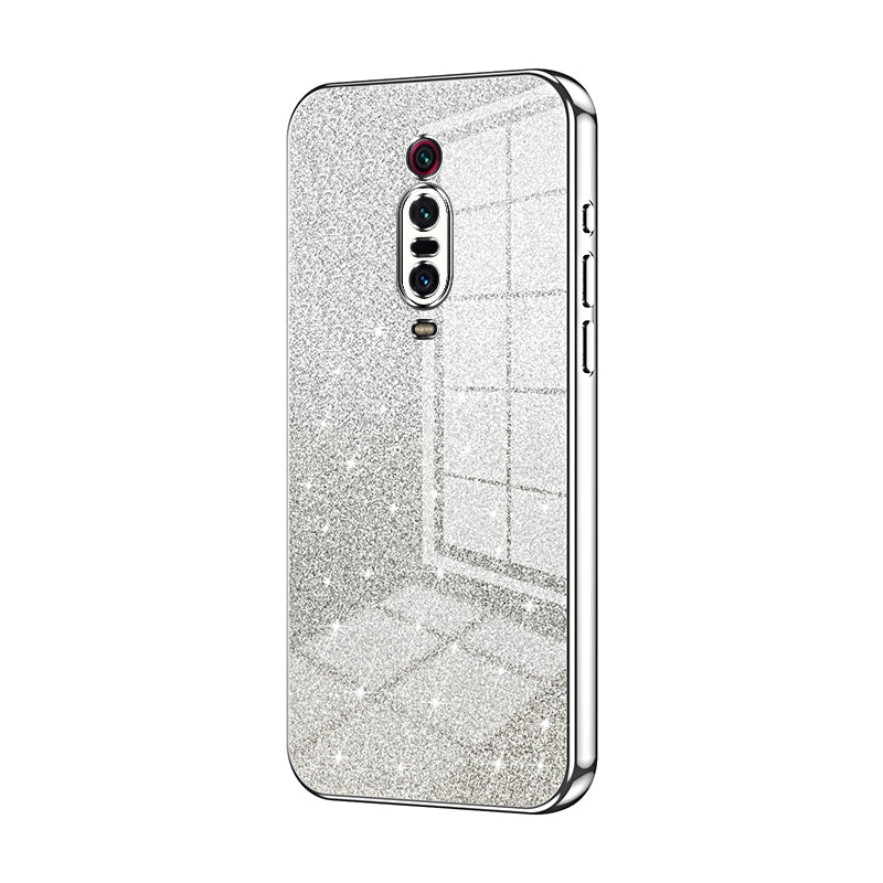 Xiaomi Redmi K20 Glitter Powder Electroplated Gradient Phone Case – Fashionable & Luxurious with Anti-Fingerprint Coating, Shock-Absorption, and Lens Protection
