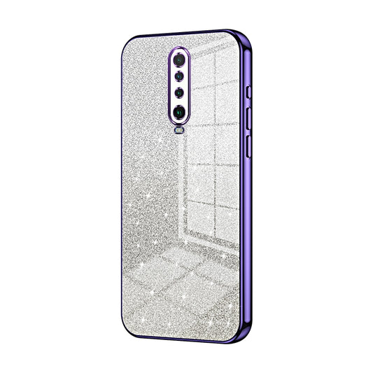 Xiaomi Redmi K30 5G Glitter Powder Electroplated Gradient Phone Case – Fashionable & Luxurious with Anti-Fingerprint Coating, Shock-Absorption, and Lens Protection