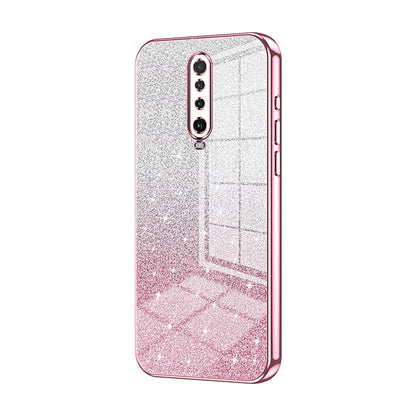Xiaomi Redmi K30 Glitter Powder Electroplated Gradient Phone Case – Fashionable & Luxurious with Anti-Fingerprint Coating, Shock-Absorption, and Lens Protection