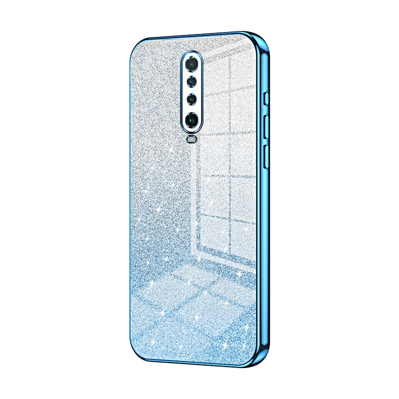 Xiaomi Redmi K30 5G Glitter Powder Electroplated Gradient Phone Case – Fashionable & Luxurious with Anti-Fingerprint Coating, Shock-Absorption, and Lens Protection