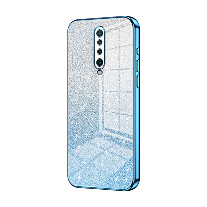 Xiaomi Redmi K30 5G Glitter Powder Electroplated Gradient Phone Case – Fashionable & Luxurious with Anti-Fingerprint Coating, Shock-Absorption, and Lens Protection