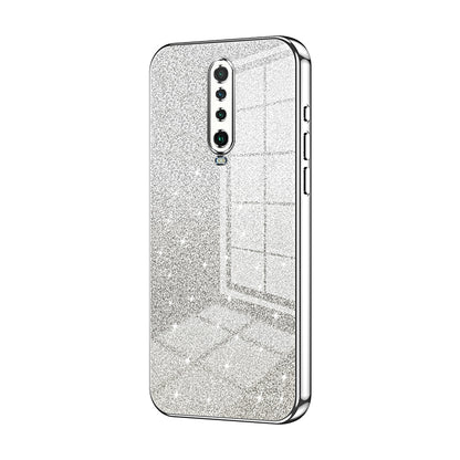 Xiaomi Redmi K30 Glitter Powder Electroplated Gradient Phone Case – Fashionable & Luxurious with Anti-Fingerprint Coating, Shock-Absorption, and Lens Protection