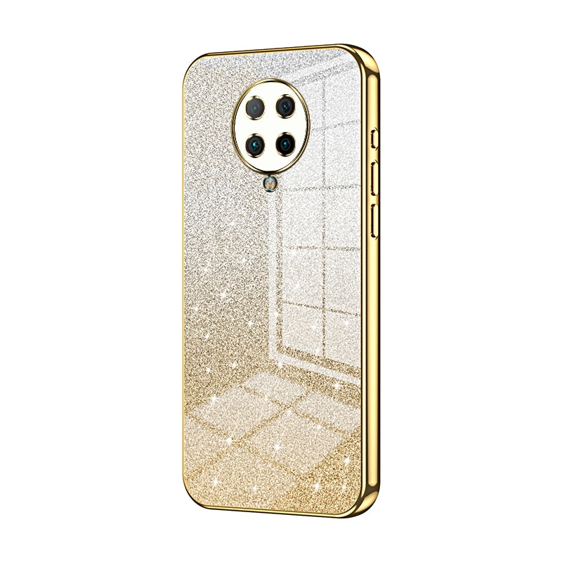 Xiaomi Redmi K30 Pro Glitter Powder Electroplated Gradient Phone Case – Fashionable & Luxurious with Anti-Fingerprint Coating, Shock-Absorption, and Lens Protection