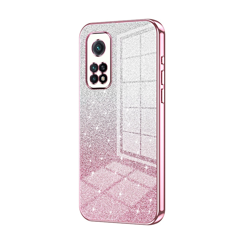 Xiaomi Redmi K30S Glitter Powder Electroplated Gradient Phone Case – Fashionable & Luxurious with Anti-Fingerprint Coating, Shock-Absorption, and Lens Protection