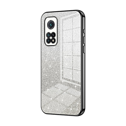 Xiaomi Redmi K30S Glitter Powder Electroplated Gradient Phone Case – Fashionable & Luxurious with Anti-Fingerprint Coating, Shock-Absorption, and Lens Protection