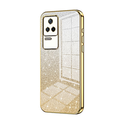 Xiaomi Redmi K40S Glitter Powder Electroplated Gradient Phone Case – Fashionable & Luxurious with Anti-Fingerprint Coating, Shock-Absorption, and Lens Protection