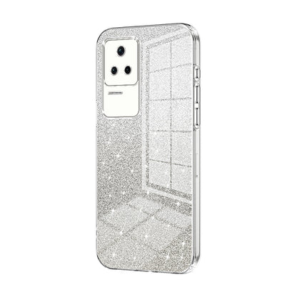 Xiaomi Redmi K40S Glitter Powder Electroplated Gradient Phone Case – Fashionable & Luxurious with Anti-Fingerprint Coating, Shock-Absorption, and Lens Protection