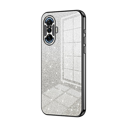 Xiaomi Redmi K40 Gaming Glitter Powder Electroplated Gradient Phone Case – Fashionable & Luxurious with Anti-Fingerprint Coating, Shock-Absorption, and Lens Protection