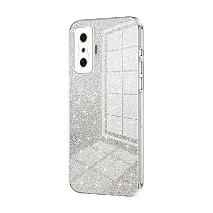 Xiaomi Redmi K50 Gaming Glitter Powder Electroplated Gradient Phone Case – Fashionable & Luxurious with Anti-Fingerprint Coating, Shock-Absorption, and Lens Protection