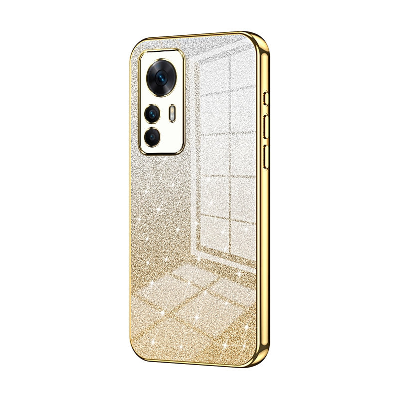 Xiaomi Redmi K50 Ultra Glitter Powder Electroplated Gradient Phone Case – Fashionable & Luxurious with Anti-Fingerprint Coating, Shock-Absorption, and Lens Protection