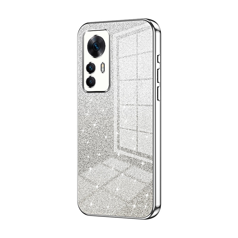 Xiaomi Redmi K50 Ultra Glitter Powder Electroplated Gradient Phone Case – Fashionable & Luxurious with Anti-Fingerprint Coating, Shock-Absorption, and Lens Protection