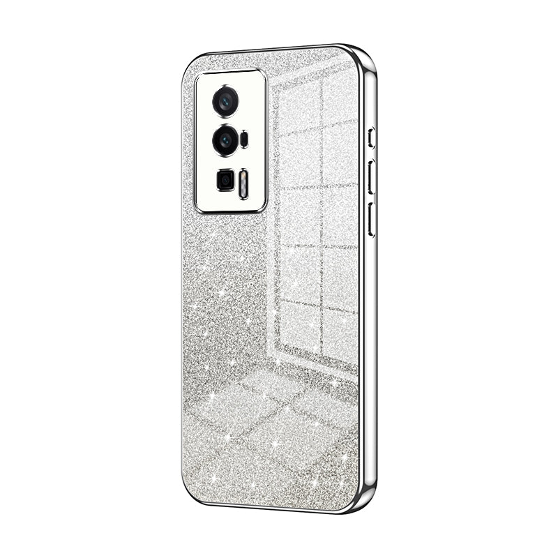 Xiaomi Redmi K60 Glitter Powder Electroplated Gradient Phone Case – Fashionable & Luxurious with Anti-Fingerprint Coating, Shock-Absorption, and Lens Protection