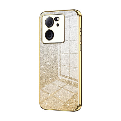 Xiaomi 13T Glitter Powder Electroplated Gradient Phone Case – Fashionable & Luxurious with Anti-Fingerprint Coating, Shock-Absorption, and Lens Protection