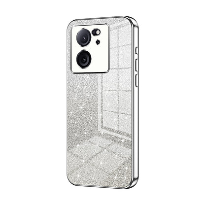 Xiaomi 13T Glitter Powder Electroplated Gradient Phone Case – Fashionable & Luxurious with Anti-Fingerprint Coating, Shock-Absorption, and Lens Protection