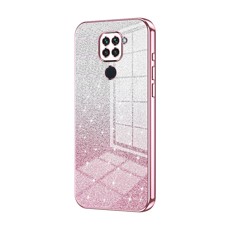 Xiaomi Redmi 10X 4G Glitter Powder Electroplated Gradient Phone Case – Fashionable & Luxurious with Anti-Fingerprint Coating, Shock-Absorption, and Lens Protection