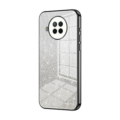 Xiaomi Mi 10T Lite Glitter Powder Electroplated Gradient Phone Case – Fashionable & Luxurious with Anti-Fingerprint Coating, Shock-Absorption, and Lens Protection