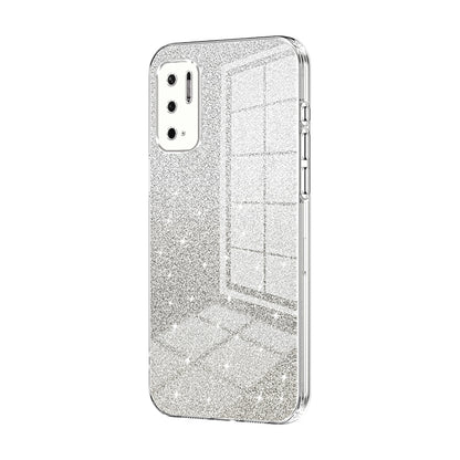 Xiaomi Redmi Note 10T 5G Glitter Powder Electroplated Gradient Phone Case – Fashionable & Luxurious with Anti-Fingerprint Coating, Shock-Absorption, and Lens Protection
