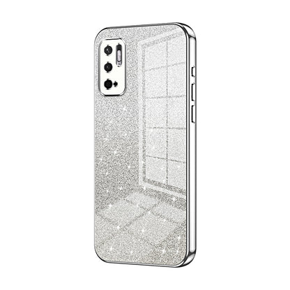 Xiaomi Redmi Note 10T 5G Glitter Powder Electroplated Gradient Phone Case – Fashionable & Luxurious with Anti-Fingerprint Coating, Shock-Absorption, and Lens Protection