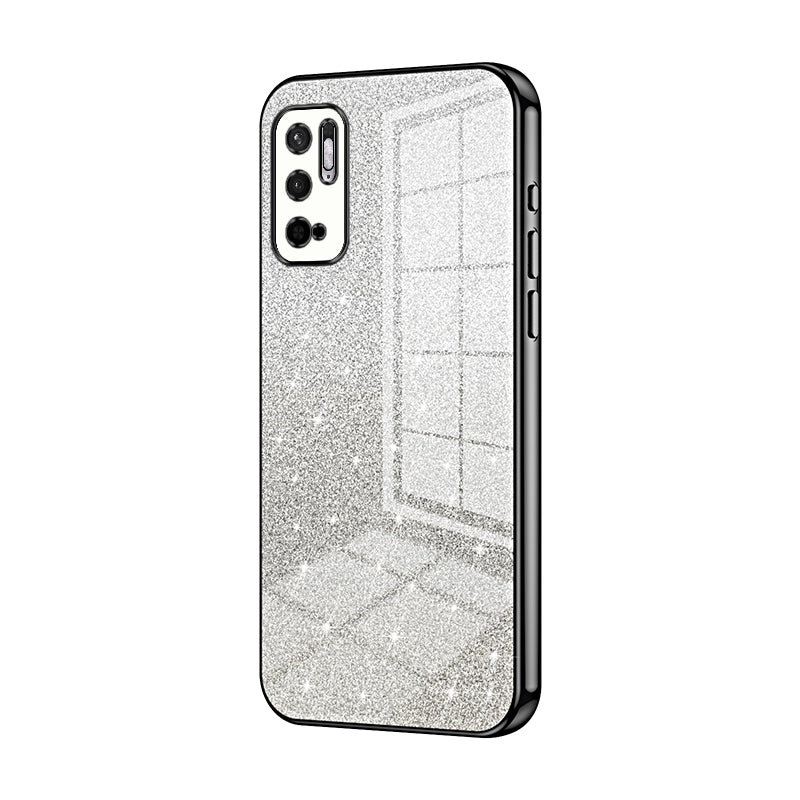 Xiaomi Redmi Note 10 5G Glitter Powder Electroplated Gradient Phone Case – Fashionable & Luxurious with Anti-Fingerprint Coating, Shock-Absorption, and Lens Protection