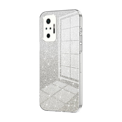 Xiaomi Redmi Note 10 Pro Glitter Powder Electroplated Gradient Phone Case – Fashionable & Luxurious with Anti-Fingerprint Coating, Shock-Absorption, and Lens Protection