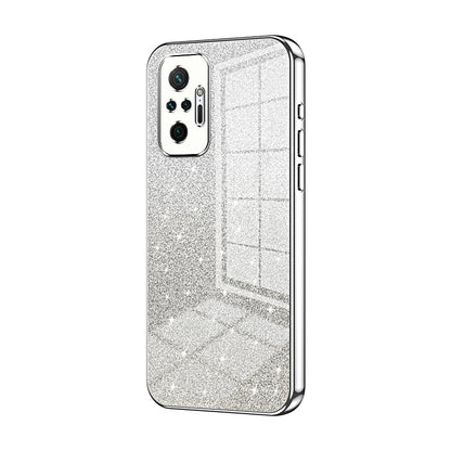 Xiaomi Redmi Note 10 Pro Glitter Powder Electroplated Gradient Phone Case – Fashionable & Luxurious with Anti-Fingerprint Coating, Shock-Absorption, and Lens Protection