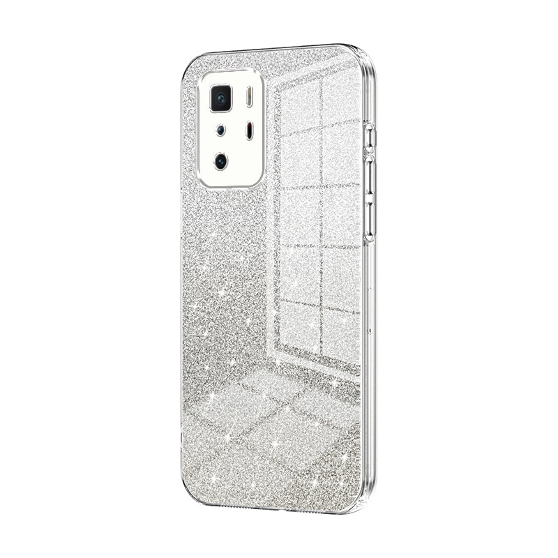 Xiaomi Redmi Note 10 Pro 5G Glitter Powder Electroplated Gradient Phone Case – Fashionable & Luxurious with Anti-Fingerprint Coating, Shock-Absorption, and Lens Protection