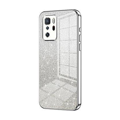 Xiaomi Redmi Note 10 Pro 5G Glitter Powder Electroplated Gradient Phone Case – Fashionable & Luxurious with Anti-Fingerprint Coating, Shock-Absorption, and Lens Protection