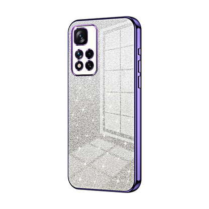 Xiaomi Redmi Note 11 Pro+ 5G Glitter Powder Electroplated Gradient Phone Case – Fashionable & Luxurious with Anti-Fingerprint Coating, Shock-Absorption, and Lens Protection