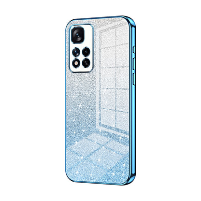 Xiaomi Redmi Note 11 Pro+ 5G Glitter Powder Electroplated Gradient Phone Case – Fashionable & Luxurious with Anti-Fingerprint Coating, Shock-Absorption, and Lens Protection