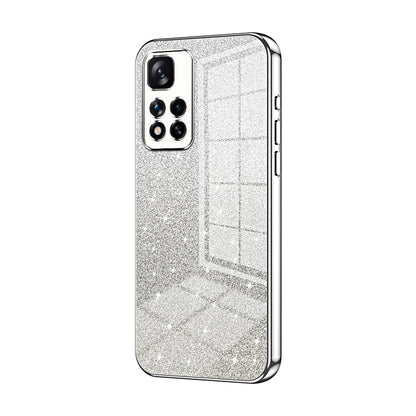 Xiaomi Redmi Note 11 Pro+ 5G Glitter Powder Electroplated Gradient Phone Case – Fashionable & Luxurious with Anti-Fingerprint Coating, Shock-Absorption, and Lens Protection