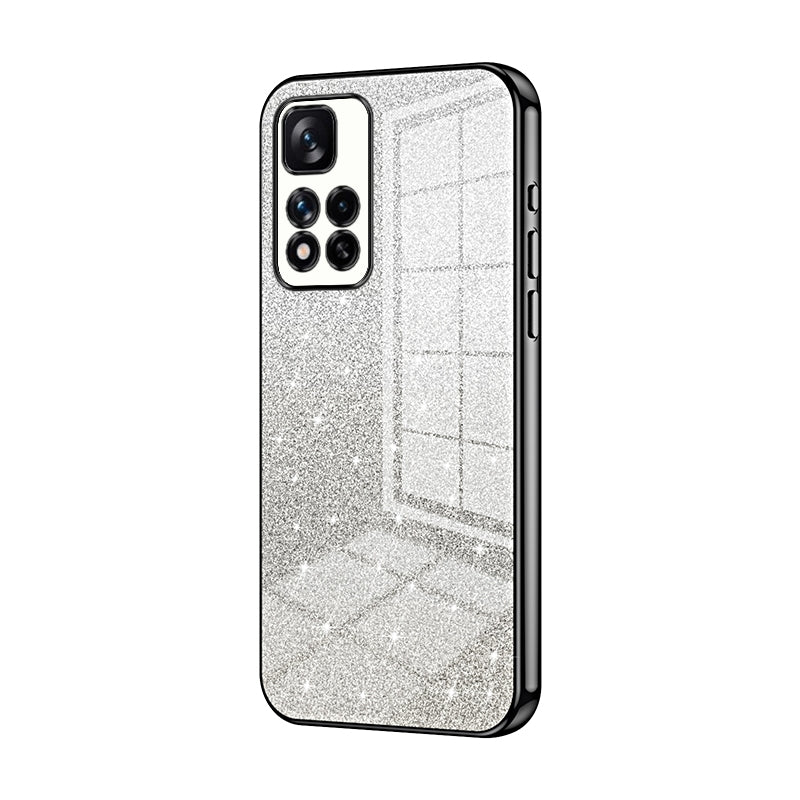 Xiaomi Redmi Note 11 Pro+ 5G Glitter Powder Electroplated Gradient Phone Case – Fashionable & Luxurious with Anti-Fingerprint Coating, Shock-Absorption, and Lens Protection