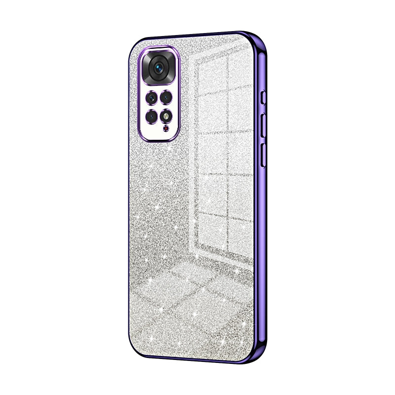 Xiaomi Redmi Note 11S Glitter Powder Electroplated Gradient Phone Case – Fashionable & Luxurious with Anti-Fingerprint Coating, Shock-Absorption, and Lens Protection