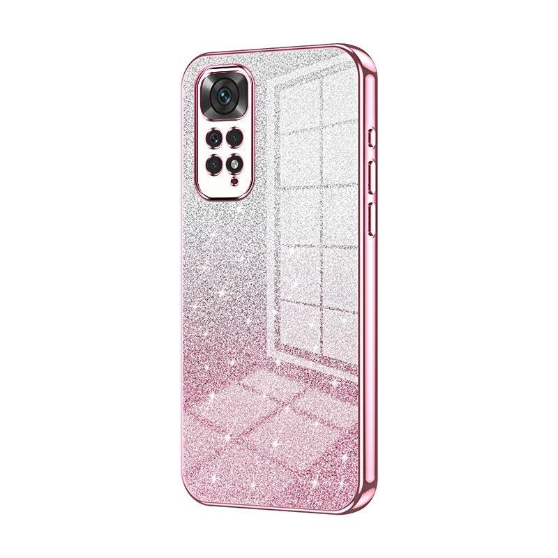 Xiaomi Redmi Note 11S Glitter Powder Electroplated Gradient Phone Case – Fashionable & Luxurious with Anti-Fingerprint Coating, Shock-Absorption, and Lens Protection