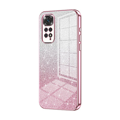 Xiaomi Redmi Note 11S Glitter Powder Electroplated Gradient Phone Case – Fashionable & Luxurious with Anti-Fingerprint Coating, Shock-Absorption, and Lens Protection