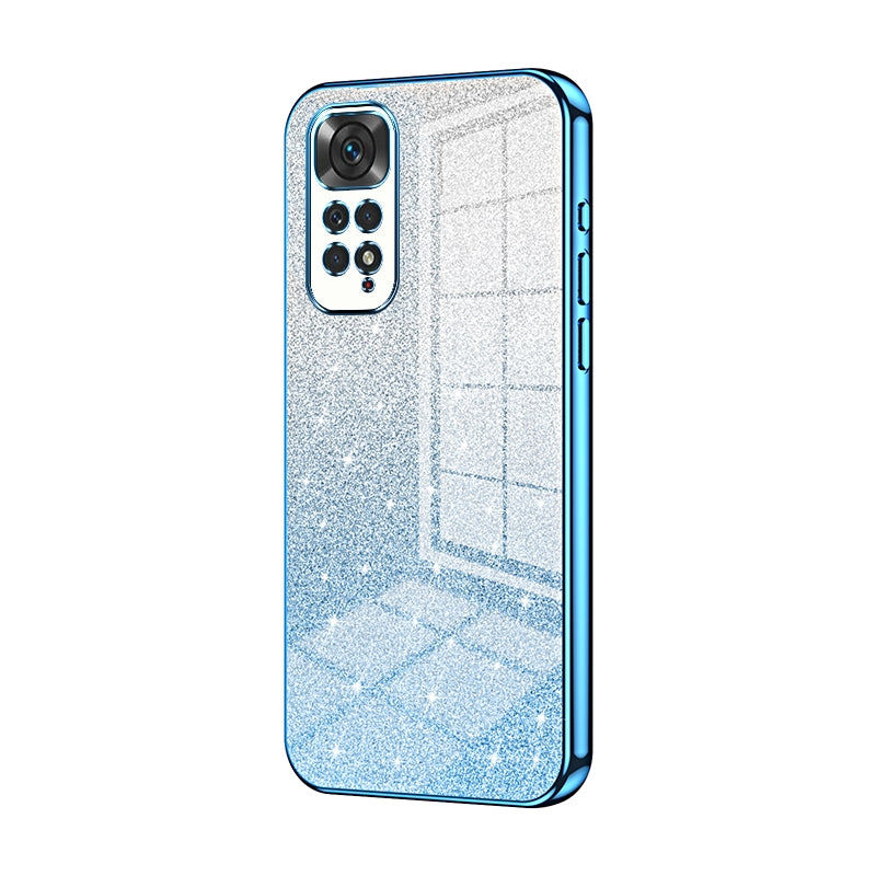 Xiaomi Redmi Note 11S Glitter Powder Electroplated Gradient Phone Case – Fashionable & Luxurious with Anti-Fingerprint Coating, Shock-Absorption, and Lens Protection