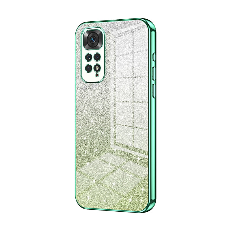 Xiaomi Redmi Note 11S Glitter Powder Electroplated Gradient Phone Case – Fashionable & Luxurious with Anti-Fingerprint Coating, Shock-Absorption, and Lens Protection