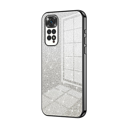 Xiaomi Redmi Note 11S Glitter Powder Electroplated Gradient Phone Case – Fashionable & Luxurious with Anti-Fingerprint Coating, Shock-Absorption, and Lens Protection