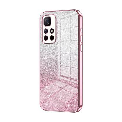 Xiaomi Redmi Note 11T 5G Glitter Powder Electroplated Gradient Phone Case – Fashionable & Luxurious with Anti-Fingerprint Coating, Shock-Absorption, and Lens Protection