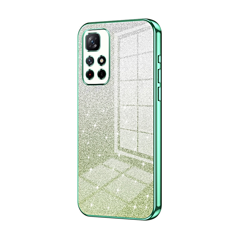 Xiaomi Redmi Note 11S 5G Glitter Powder Electroplated Gradient Phone Case – Fashionable & Luxurious with Anti-Fingerprint Coating, Shock-Absorption, and Lens Protection