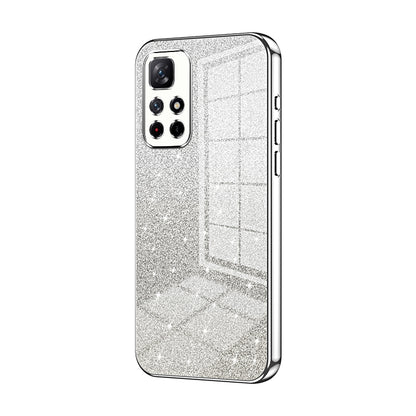 Xiaomi Redmi Note 11T 5G Glitter Powder Electroplated Gradient Phone Case – Fashionable & Luxurious with Anti-Fingerprint Coating, Shock-Absorption, and Lens Protection