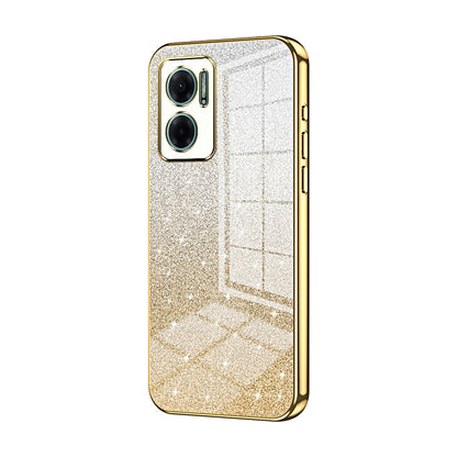 Xiaomi Redmi Redmi 10 5G Glitter Powder Electroplated Gradient Phone Case – Fashionable & Luxurious with Anti-Fingerprint Coating, Shock-Absorption, and Lens Protection