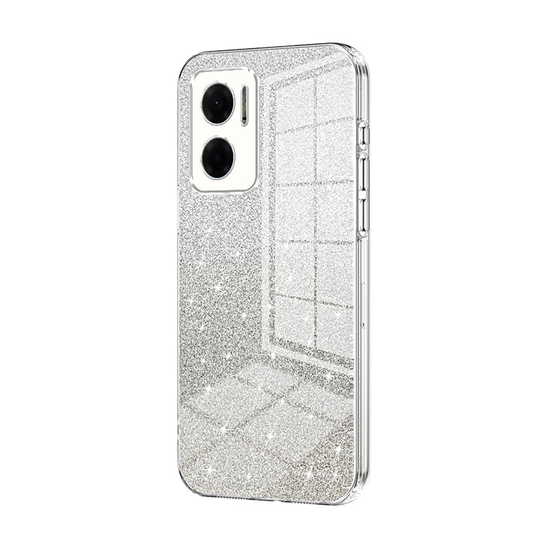 Xiaomi Redmi Redmi 10 5G Glitter Powder Electroplated Gradient Phone Case – Fashionable & Luxurious with Anti-Fingerprint Coating, Shock-Absorption, and Lens Protection