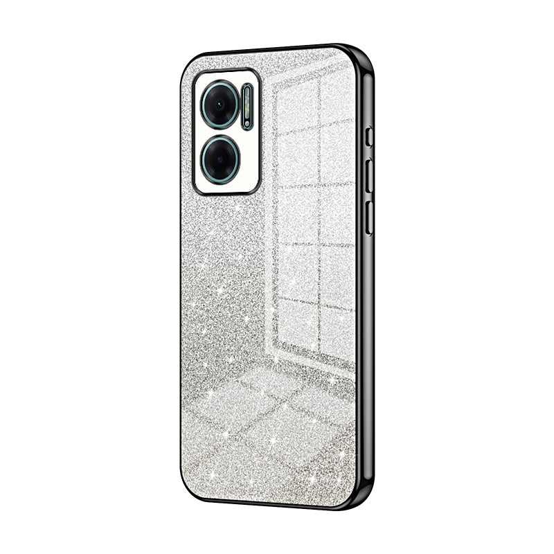 Xiaomi Redmi Redmi 10 5G Glitter Powder Electroplated Gradient Phone Case – Fashionable & Luxurious with Anti-Fingerprint Coating, Shock-Absorption, and Lens Protection