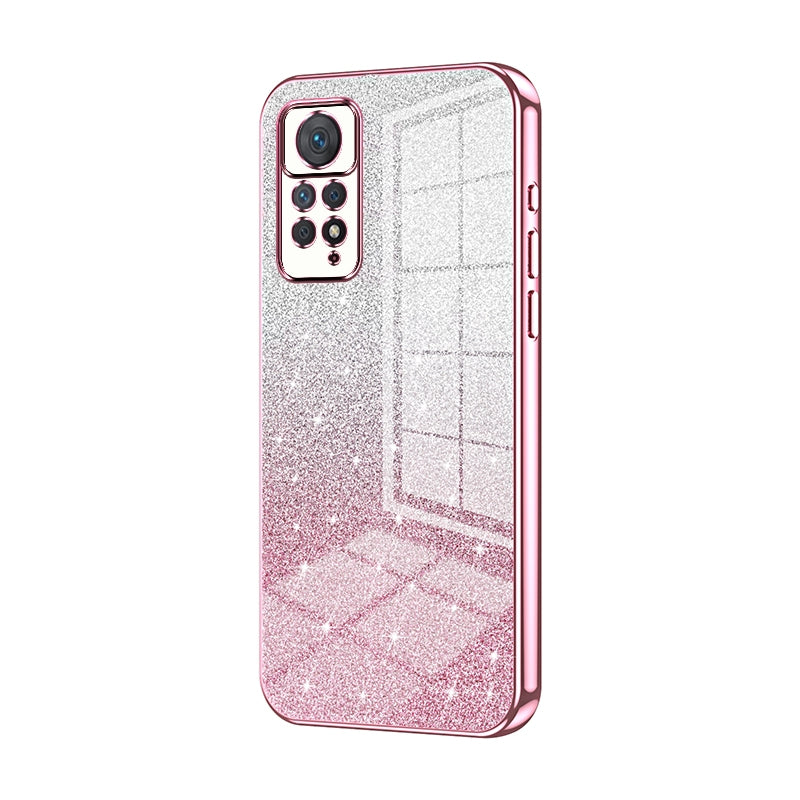 Xiaomi Redmi Note 11 Pro 5G Global Glitter Powder Electroplated Gradient Phone Case – Fashionable & Luxurious with Anti-Fingerprint Coating, Shock-Absorption, and Lens Protection