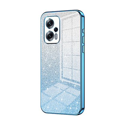 Xiaomi Poco X4 GT Glitter Powder Electroplated Gradient Phone Case – Fashionable & Luxurious with Anti-Fingerprint Coating, Shock-Absorption, and Lens Protection
