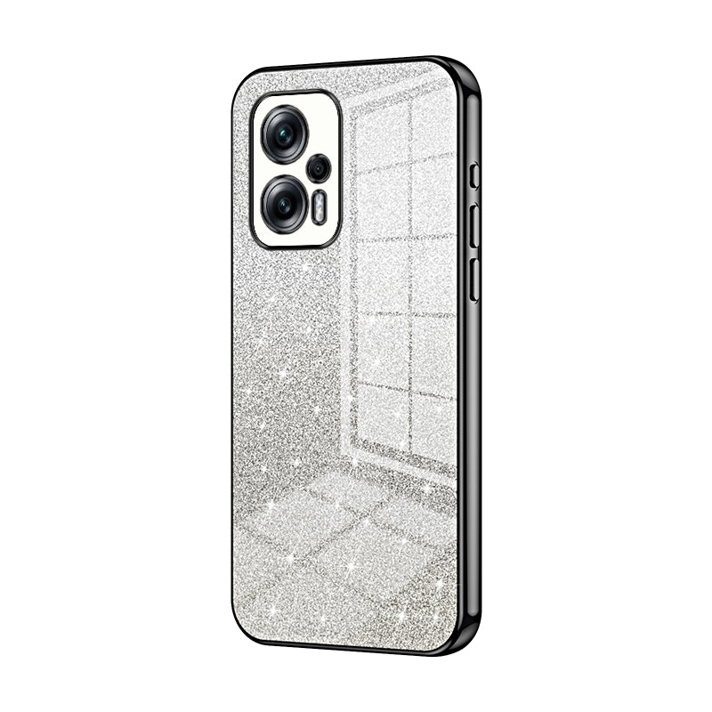 Xiaomi Redmi Note 11T Pro Glitter Powder Electroplated Gradient Phone Case – Fashionable & Luxurious with Anti-Fingerprint Coating, Shock-Absorption, and Lens Protection