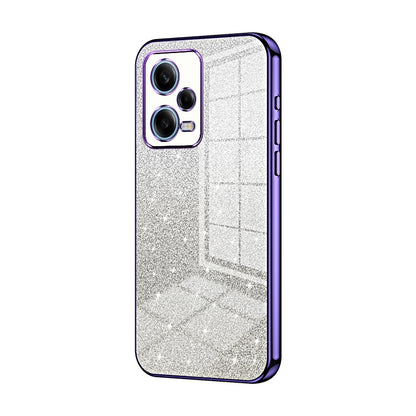 Xiaomi Redmi Note 12 Pro 5G Glitter Powder Electroplated Gradient Phone Case – Fashionable & Luxurious with Anti-Fingerprint Coating, Shock-Absorption, and Lens Protection