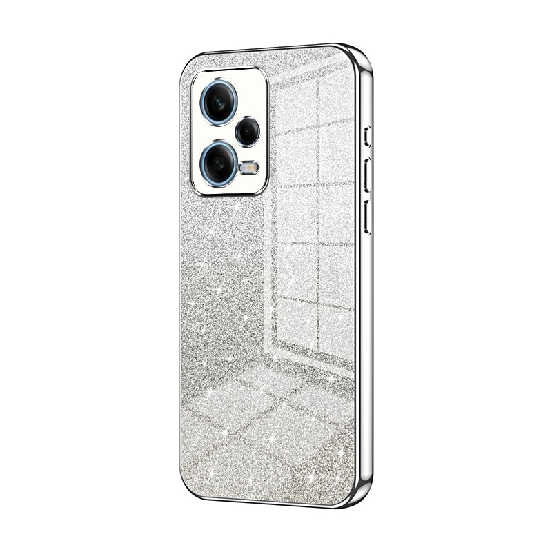 Xiaomi Redmi Note 12 Pro 5G Glitter Powder Electroplated Gradient Phone Case – Fashionable & Luxurious with Anti-Fingerprint Coating, Shock-Absorption, and Lens Protection