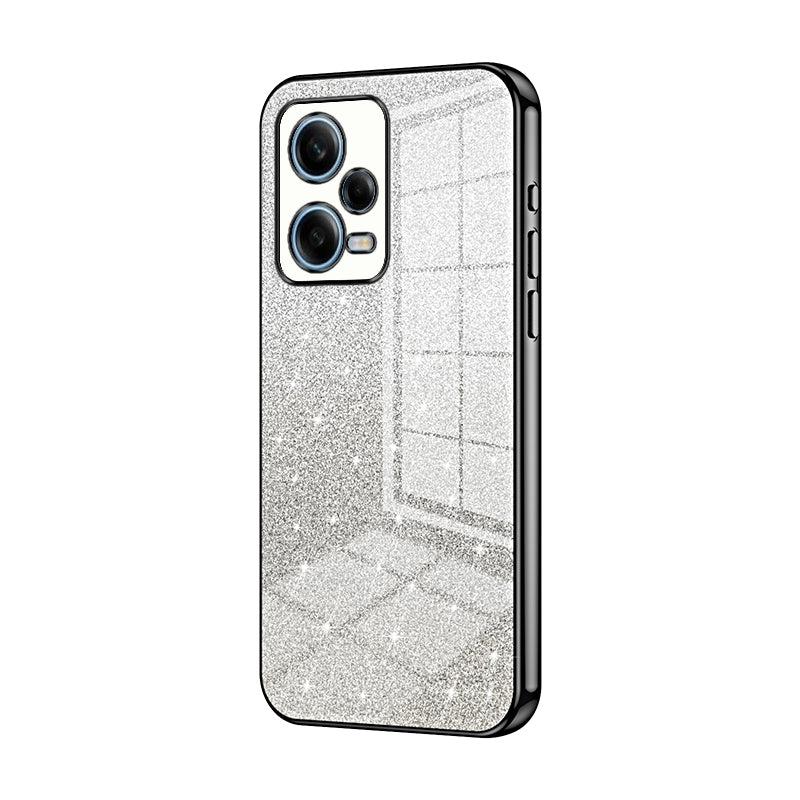 Xiaomi Redmi Note 12 Pro 5G Glitter Powder Electroplated Gradient Phone Case – Fashionable & Luxurious with Anti-Fingerprint Coating, Shock-Absorption, and Lens Protection