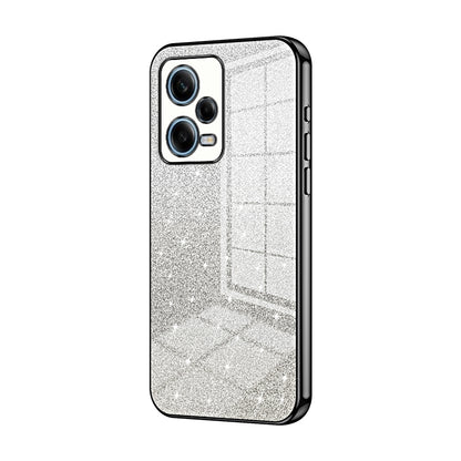Xiaomi Redmi Note 12 Pro 5G Glitter Powder Electroplated Gradient Phone Case – Fashionable & Luxurious with Anti-Fingerprint Coating, Shock-Absorption, and Lens Protection